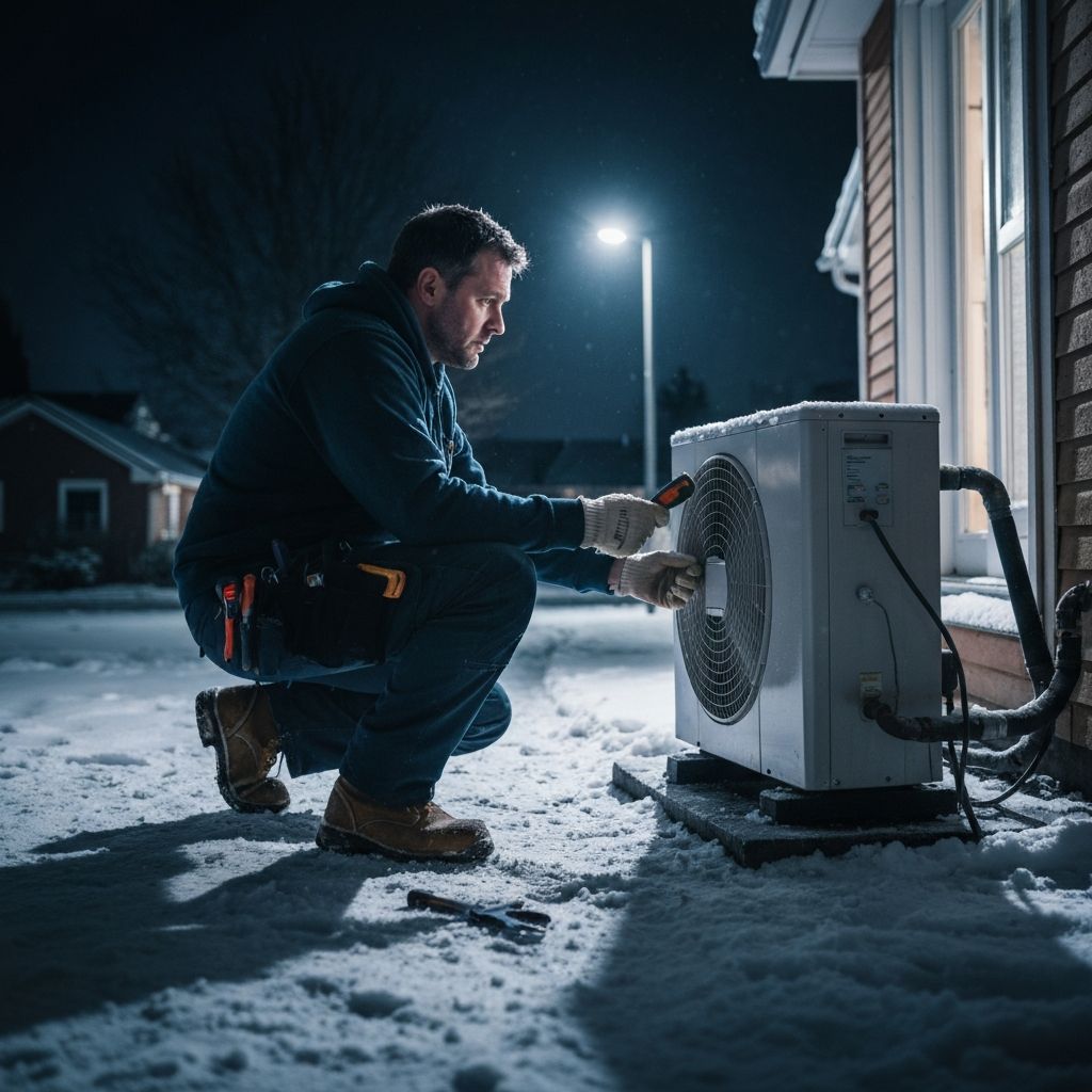 Emergency heat pump service